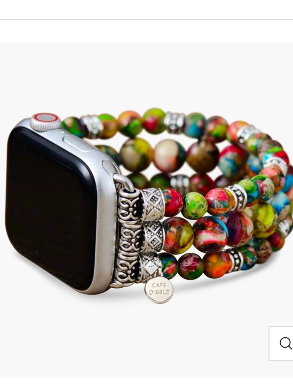 NWOT Cape Diablo Vineyard Jasper Stretch Apple Watch Strap L